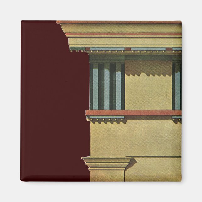 Aimant Architecture Classique Ancienne, Entablement de Te (Devant)