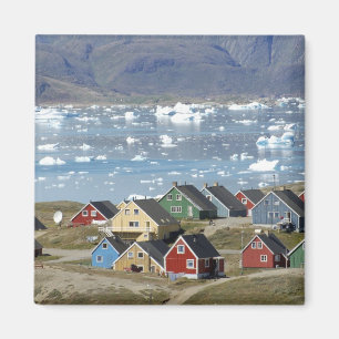 Aimant Architecture colorée de la ville, Narsaq,