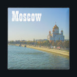 Aimant Architecture de la cathédrale Moskva de Moscou<br><div class="desc">Elégant Moscow City Moskva River / Cathédrale du Christ Paysage du Sauveur / Vue / Paysage Magnet panoramique à ajouter à votre collection maison / bureau / réfrigérateur d'affaires. Un cadeau cool / l'idée de présenter pour tous ceux qui aiment le design personnalisé des objets personnalisés, des ambiances positives, les...</div>