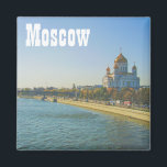 Aimant Architecture de la cathédrale Moskva de Moscou<br><div class="desc">Elégant Moscow City Moskva River / Cathédrale du Christ Paysage du Sauveur / Vue / Paysage Magnet panoramique à ajouter à votre collection maison / bureau / réfrigérateur d'affaires. Un cadeau cool / l'idée de présenter pour tous ceux qui aiment le design personnalisé des objets personnalisés, des ambiances positives, les...</div>