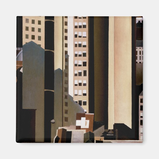 Aimant Architecture vintage, gratte-ciel par Sheeler, 192 (Devant)