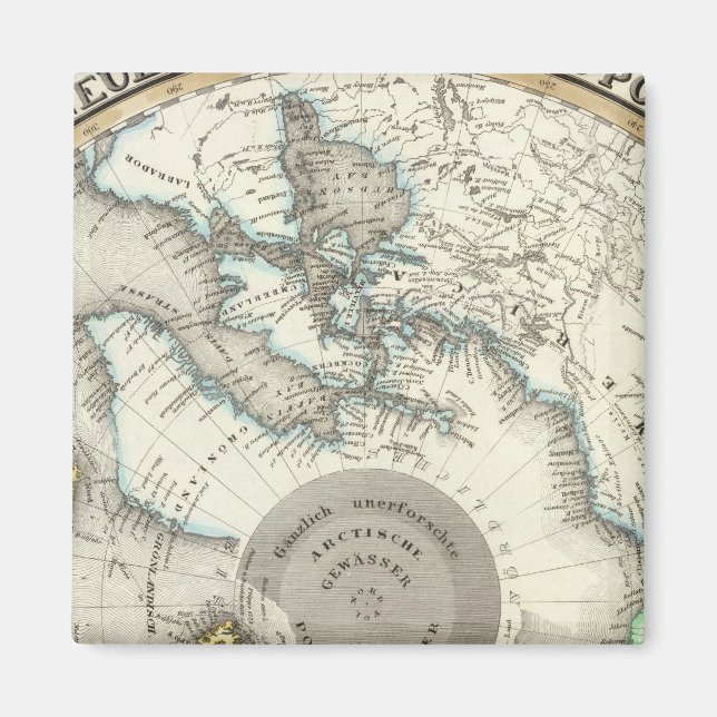 Aimant Arctique, hémisphère Nord (Devant)