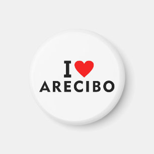 Aimant Arecibo Porto Rico ville d'amour cœur comme voyage