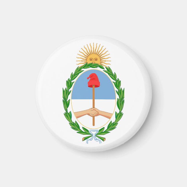 Aimant Argentina country coat arms symbol emblem flag (Devant)
