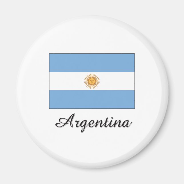 Aimant Argentine - Conception du drapeau (Devant)