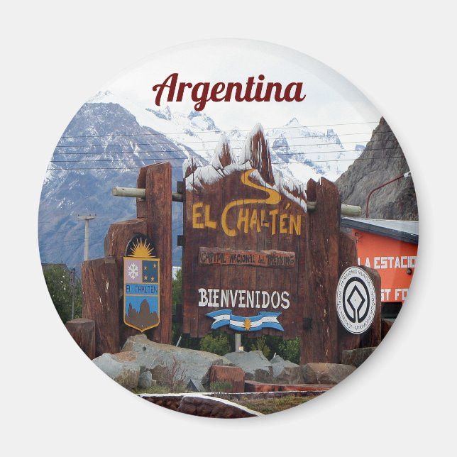 Aimant Argentine : El Chalten, Patagonie (Devant)