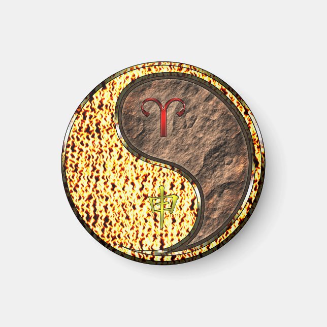 Aimant Aries et singe de la Terre (Devant)