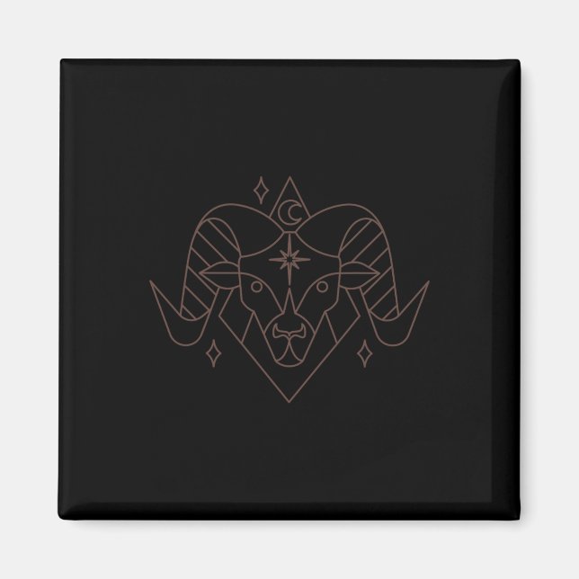 Aimant Aries Noël Zodiac Horoscope Astrologie (Devant)