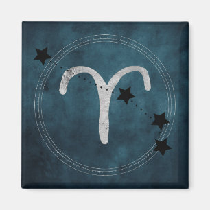 Aimant Aries the Ram zodiac constellation teal 