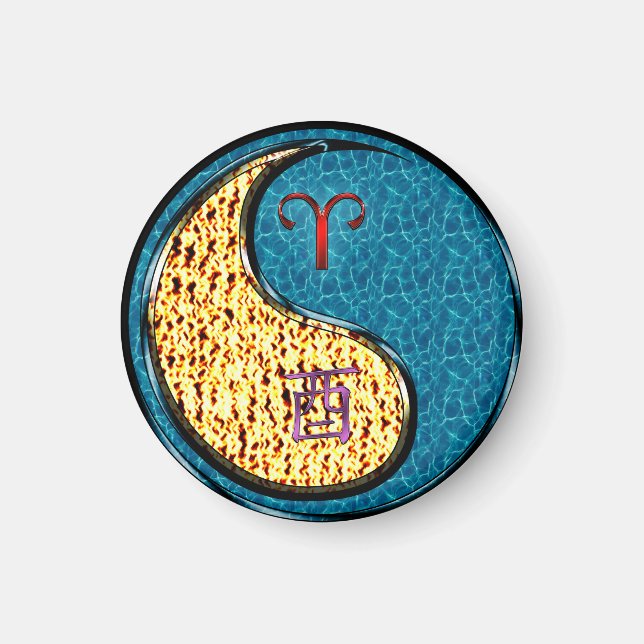 Aimant Aries & Water Roster (Devant)