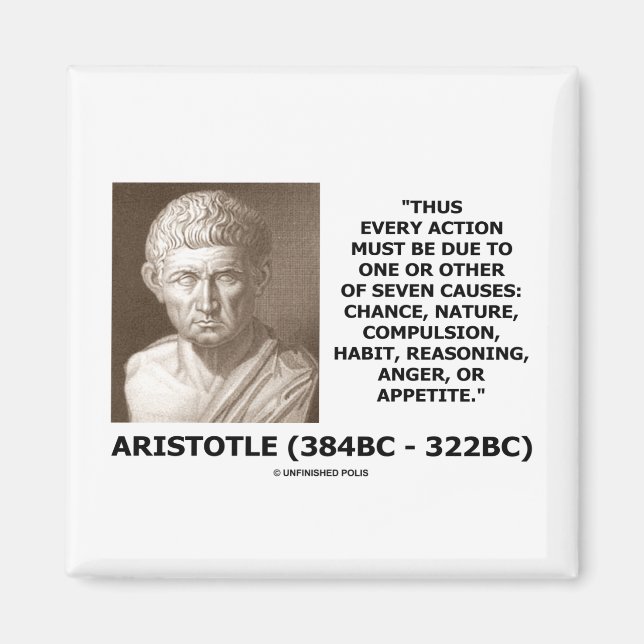 Aimant Aristote Chaque Action Une Des Sept Causes Citatio (Devant)