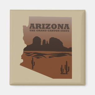 Aimant Arizona carte Grand Canyon paysage