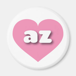 Aimant Arizona coeur rose - J'aime az