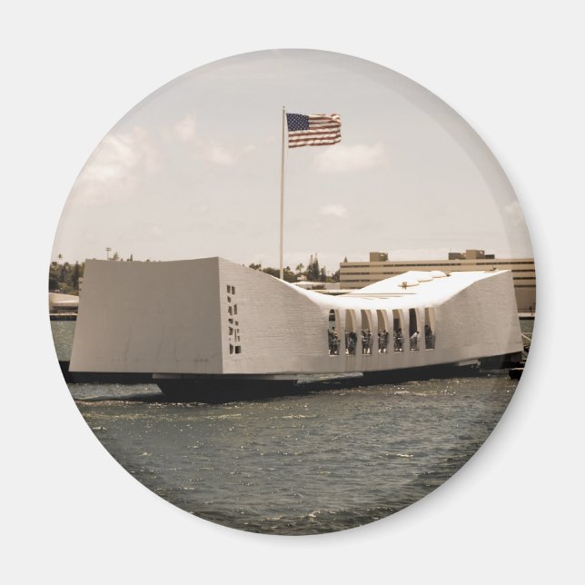 Aimant Arizona Memorial Pearl Harbour (Devant)