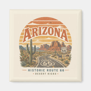Aimant Arizona Route 66 Désert Autoroute Voyage
