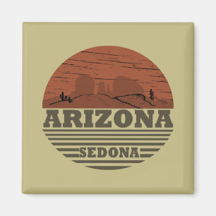 Aimant Arizona Sedona paysage vintage az retro
