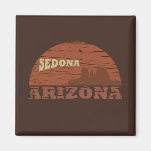 Aimant Arizona Sedona paysage vintage az retro