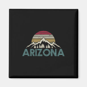 Aimant Arizona Vintage Retro Montagnes Nature Randonnée S