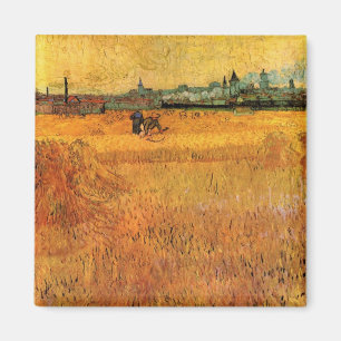 Aimant Arles : Vue des champs de blé par Vincent van Gogh