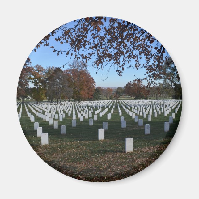Aimant Arlington Cemetery Headstones in Lines Automne 201 (Devant)
