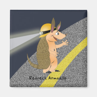 Aimant Armadillo rouge