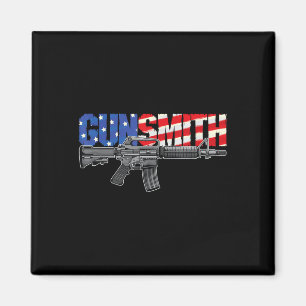 Aimant Arme à feu américaine Patriote Drapeau Usa Style R