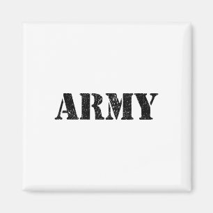 Aimant Armée vintage des États-Unis I Militaire Vert Armé