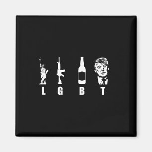 Aimant Armes à feu Bière Trump 2020 - Trump Pence Maga