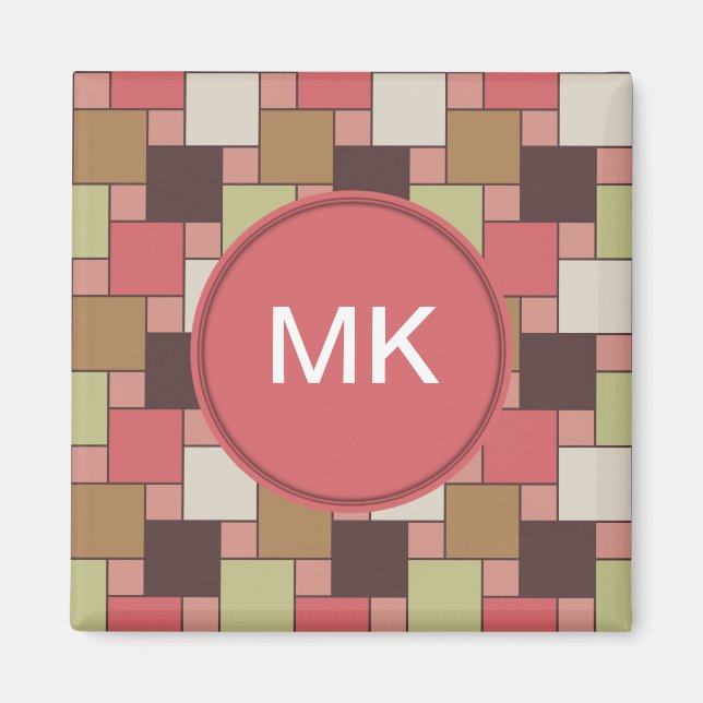 Aimant Armoire d'épices géométrique (Devant)