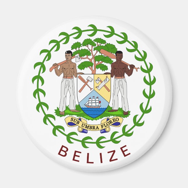 Aimant Armoiries de Belize (Devant)