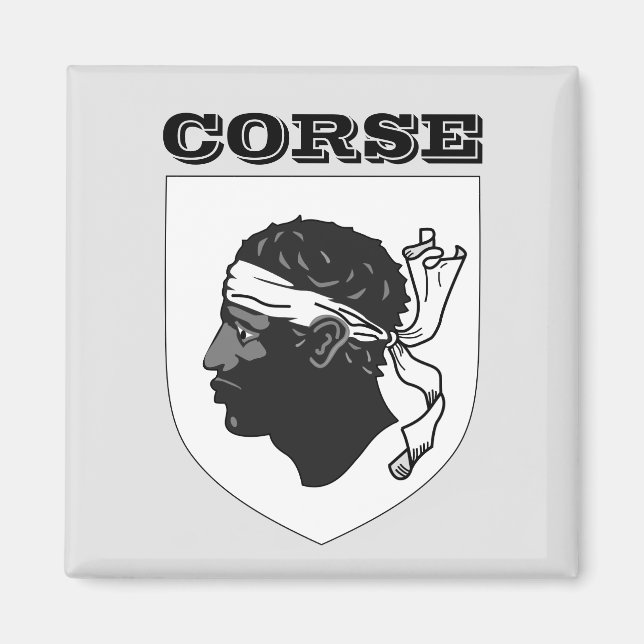 Aimant Armoiries de Corse (France) (Devant)
