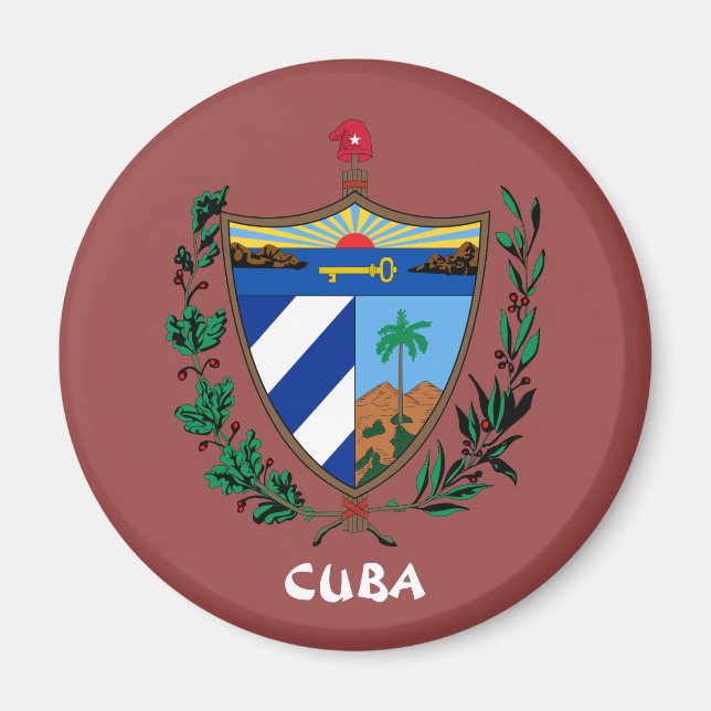 Aimant Armoiries de Cuba Cuisine/Aimant de bureau (Devant)
