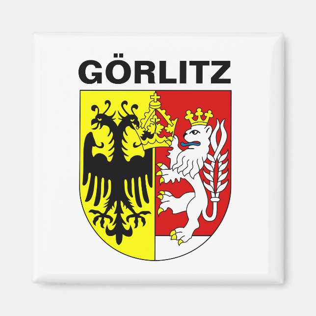 Aimant Armoiries de Görlitz, Allemagne (Devant)