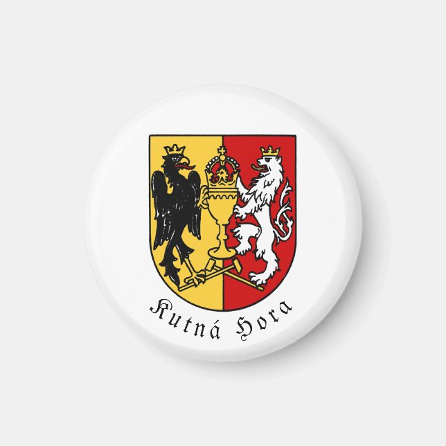 Aimant Armoiries de Kutná Hora, République tchèque (Devant)