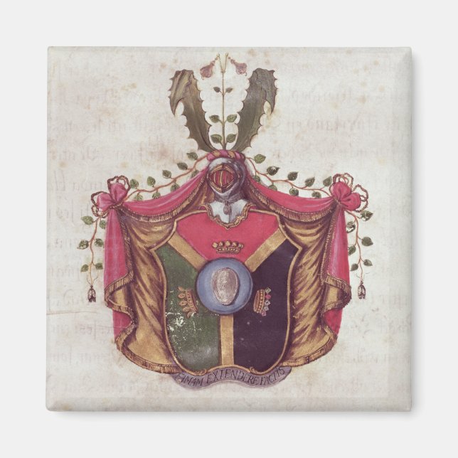 Aimant Armoiries de la famille Linnaeus (Devant)
