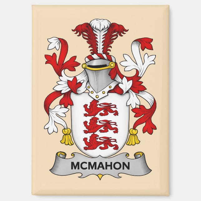 Aimant Armoiries de la famille McMahon  (Recto)