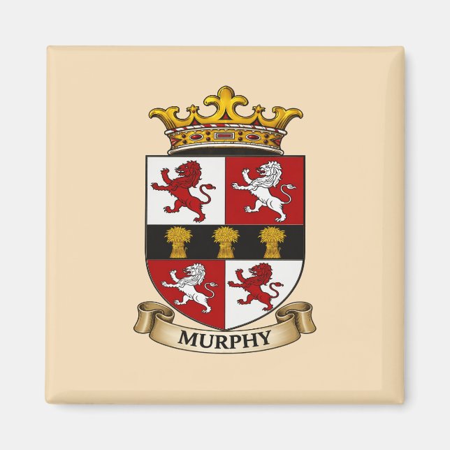 Aimant Armoiries de la famille Murphy (Devant)