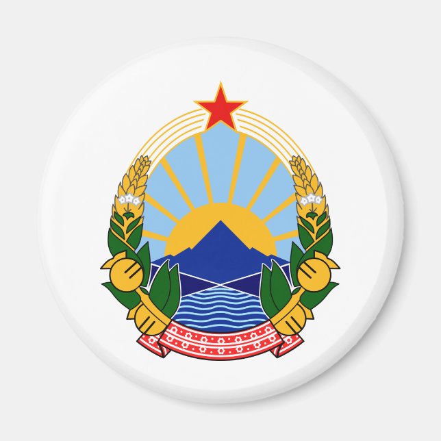 Aimant Armoiries de la République de Macédoine (Devant)
