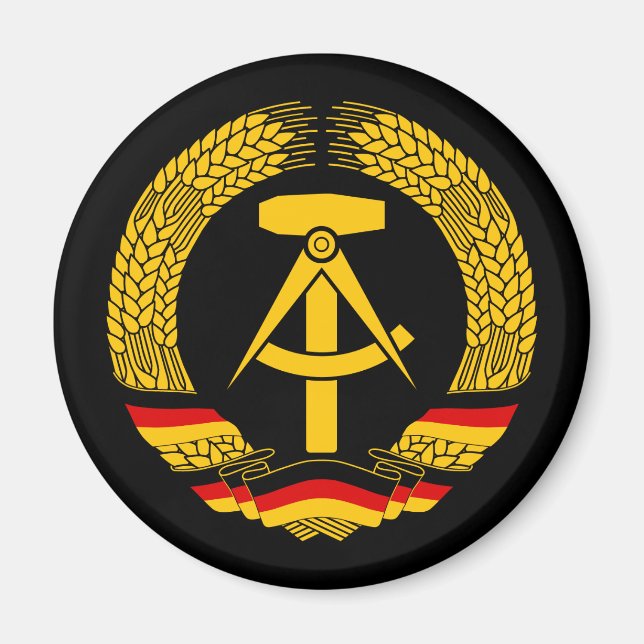 Aimant Armoiries de l'Allemagne de l'Est / Sceau d'État d (Devant)