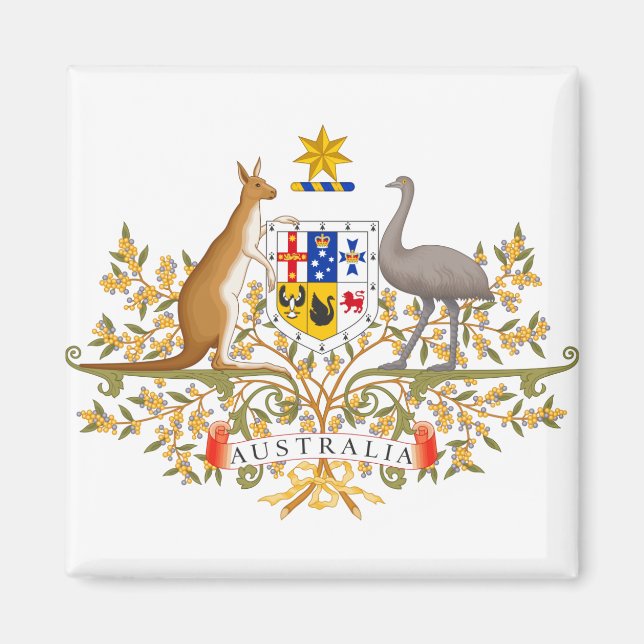Aimant armoiries de l'australie (Devant)