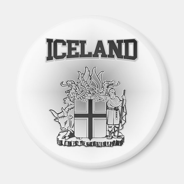 Aimant Armoiries de l'Islande (Devant)