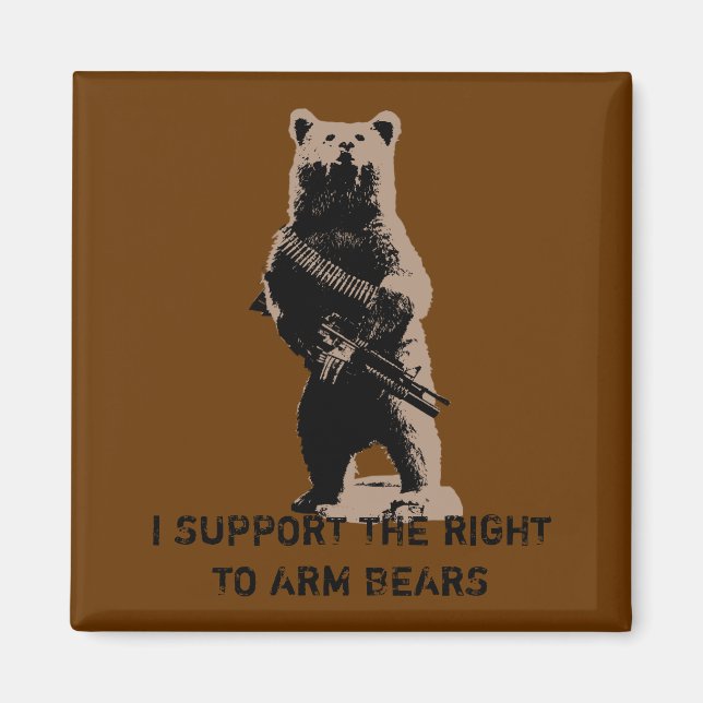 Aimant Armoiries de l'ours Grizzli Ours (Devant)