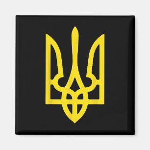 Aimant Armoiries de l'Ukraine Couleurs du drapeau ukraini