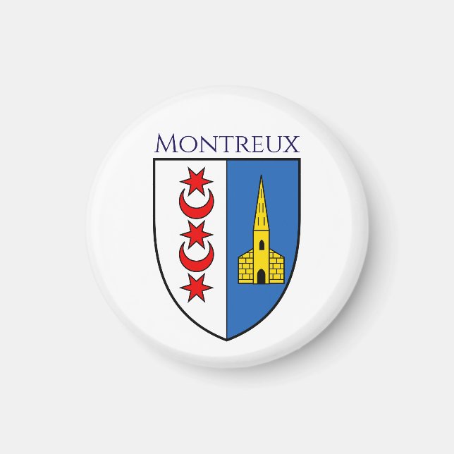 Aimant Armoiries de Montreux, Suisse (Devant)