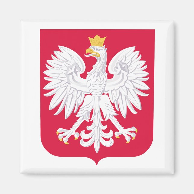 Aimant  Armoiries de Pologne  (Devant)