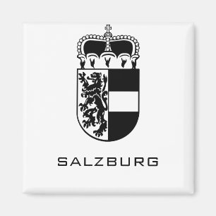 Aimant Armoiries de Salzbourg en monochrome Fine Art