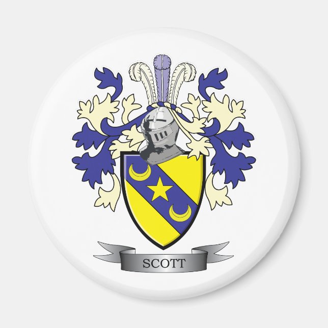 Aimant Armoiries de Scott Family Crest (Devant)