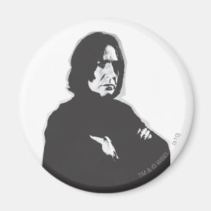 Aimant Armoiries de Snape Severus croisées B-W