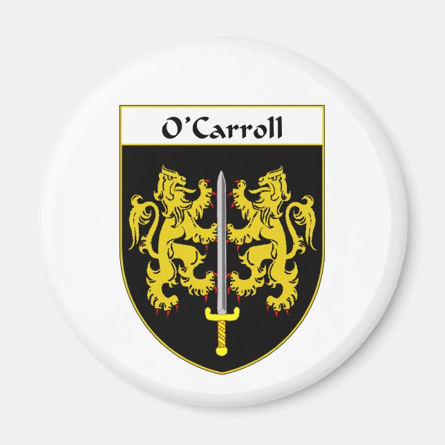 Aimant Armoiries d'O'Carroll/crête de famille (Devant)