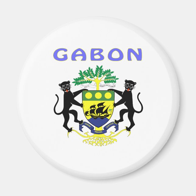 Aimant Armoiries Du Gabon (Devant)